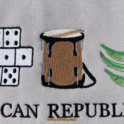 DR pride hoodie with cultural embroidery