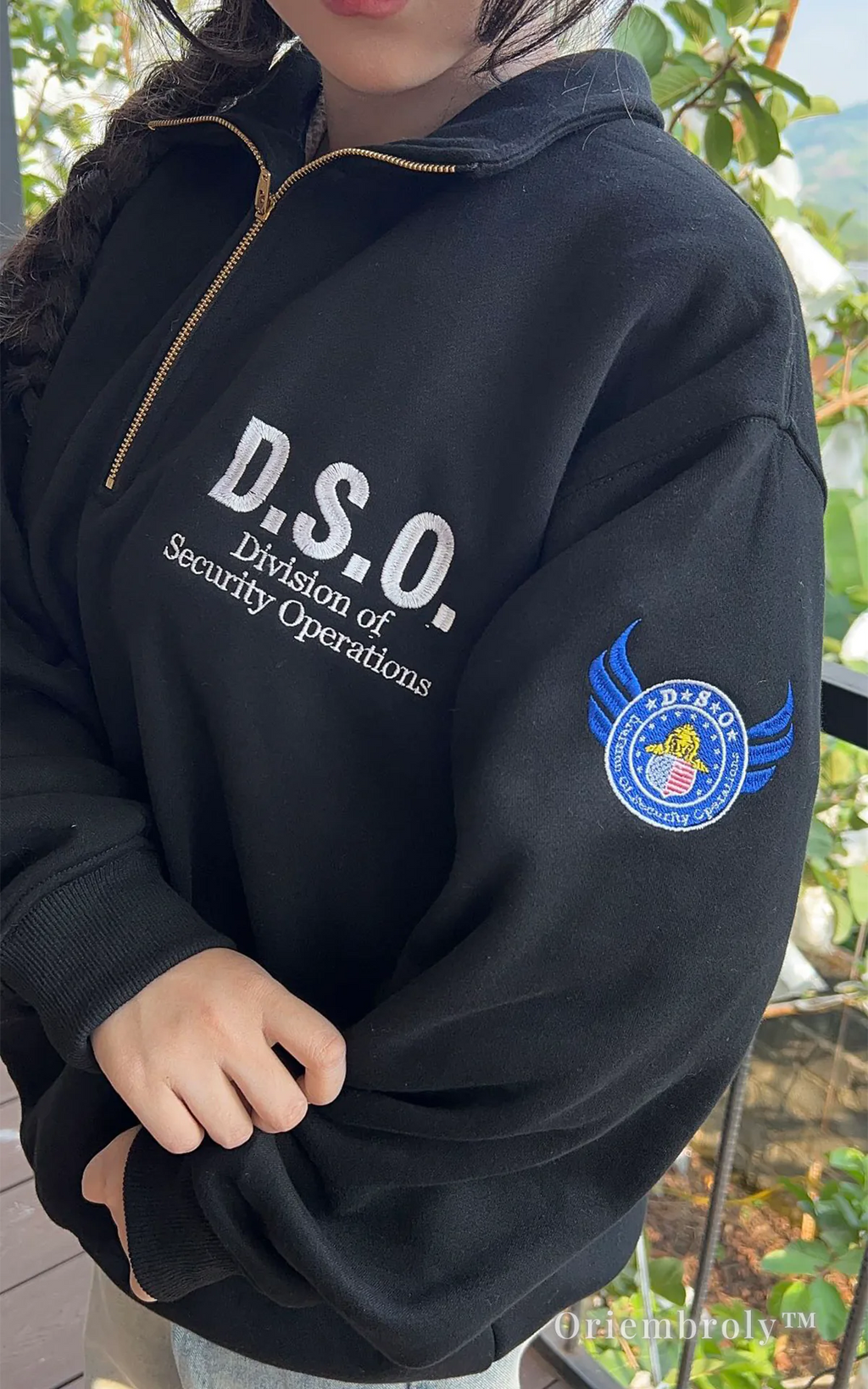 DSO quarter zip sweatshirt Division of Security Operations