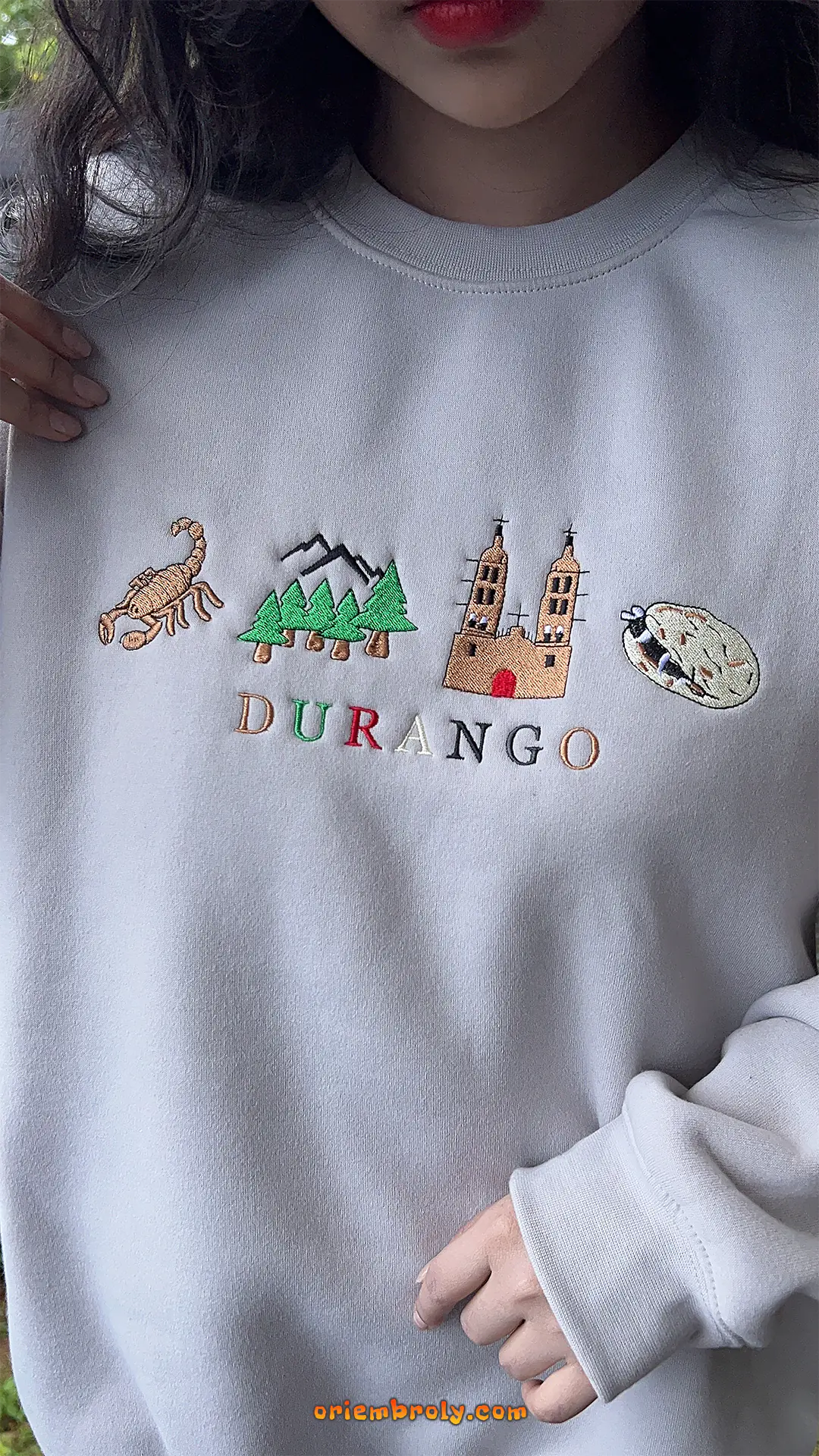 Durango heritage embroidered sweatshirt for travel lovers