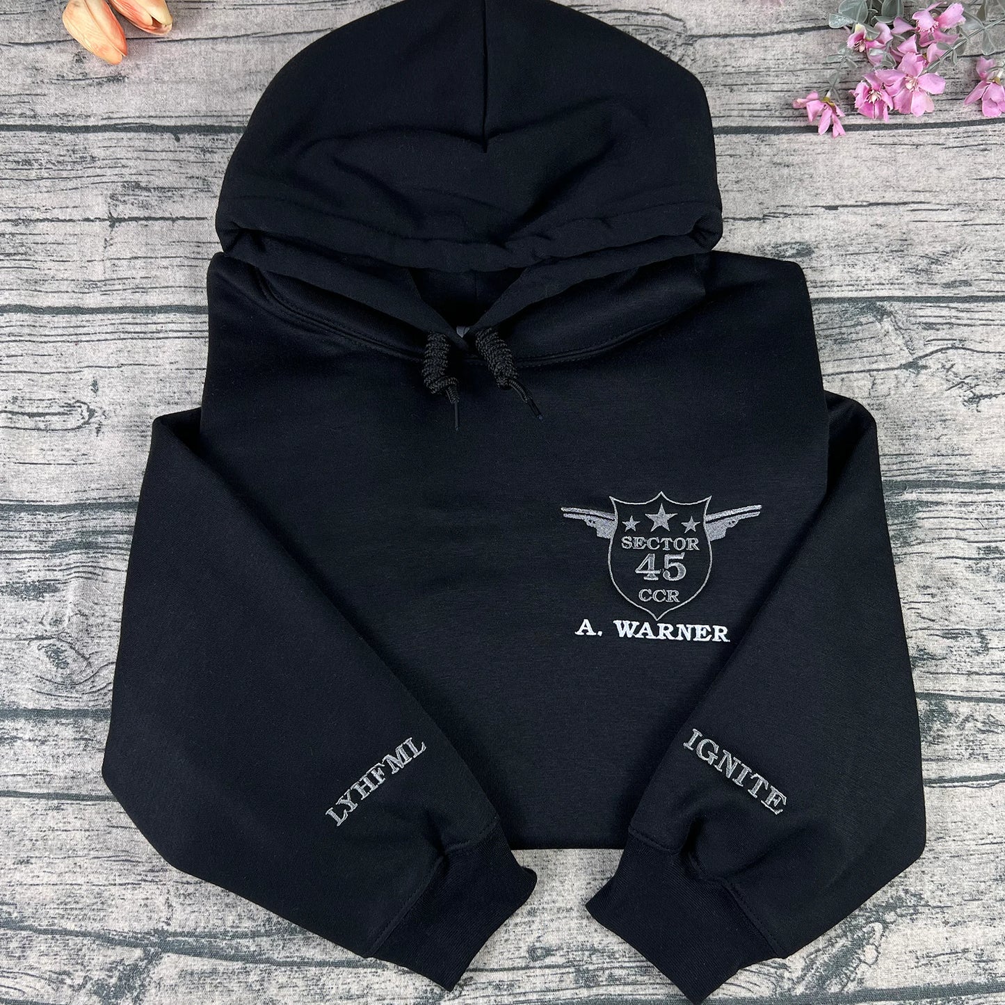 Embroidered dystopian book lover crewneck sweatshirt