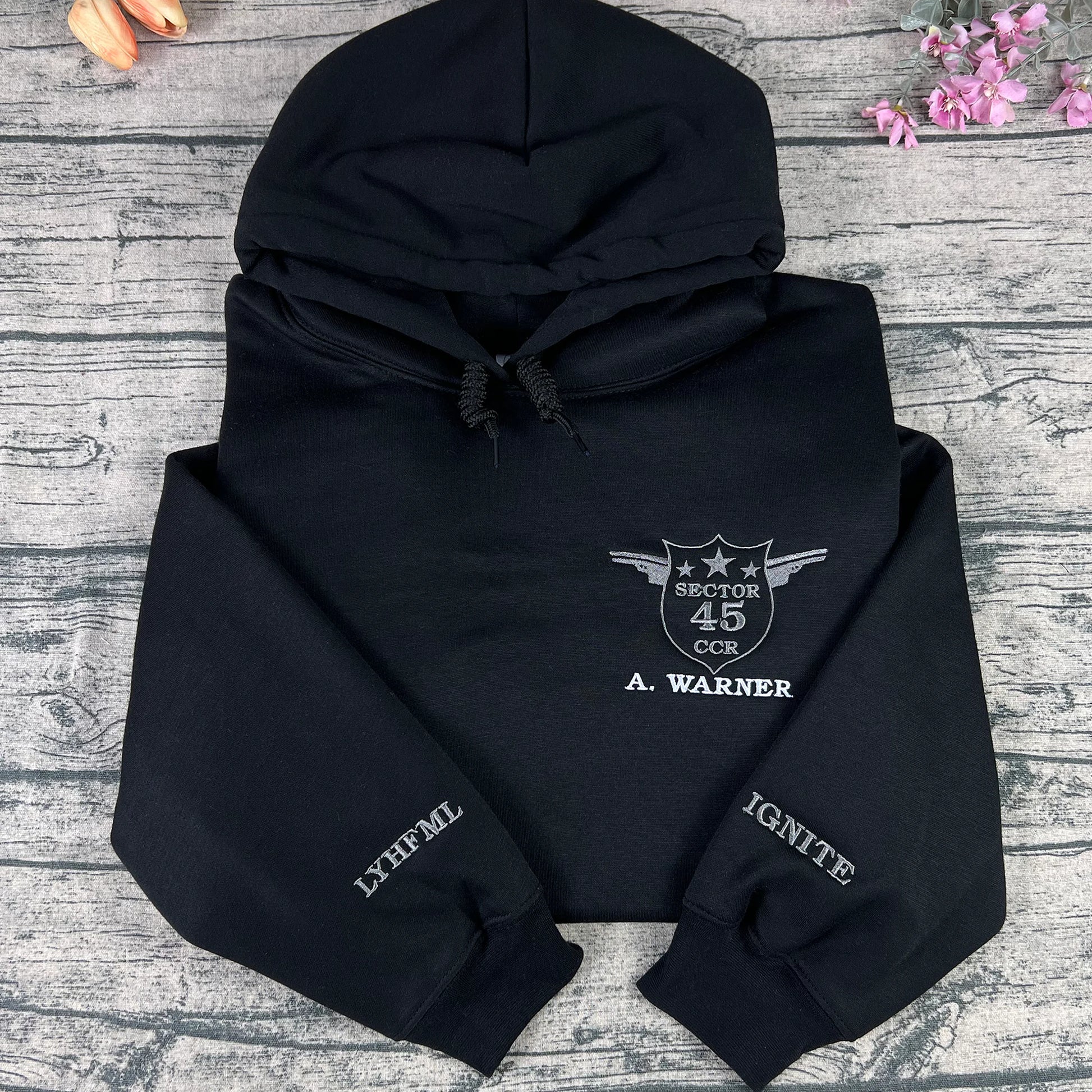 Embroidered dystopian book lover crewneck sweatshirt