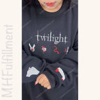 Unique vampire fan gift – Edward Cullen embroidered sweatshirt