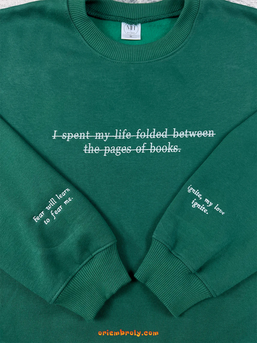 Embroidered Aaron Warner Shatter Me Crewneck Sweatshirt | 45 Sector CCR Uniform | Quotes BookTok Merch | Bookish Sweatshirt