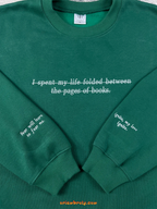 Embroidered Aaron Warner Shatter Me Crewneck Sweatshirt | 45 Sector CCR Uniform | Quotes BookTok Merch | Bookish Sweatshirt