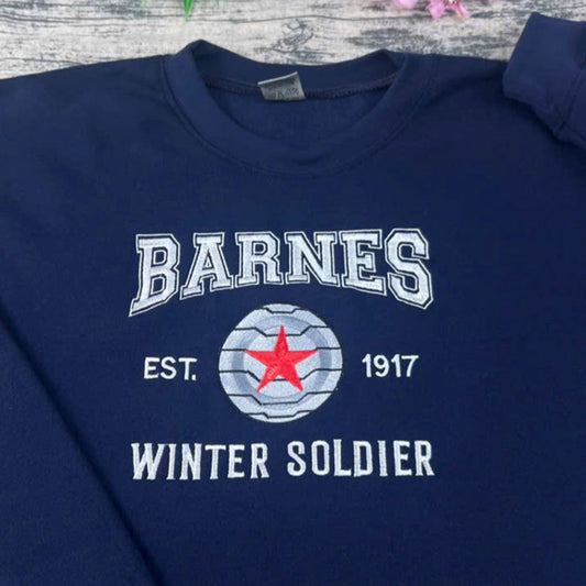Embroidered Barnes Est 1917 Sweatshirt – front view