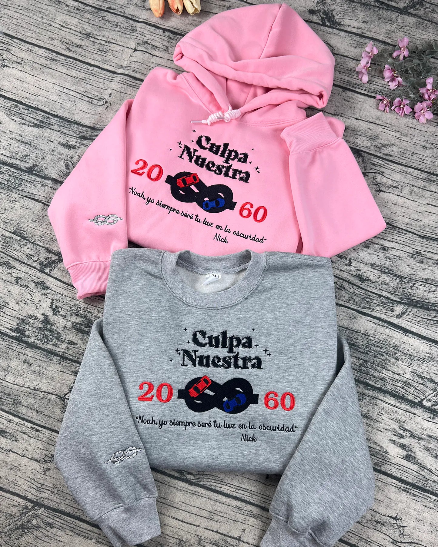 Futuristic hoodie with unique embroidery design