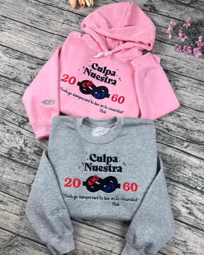 Futuristic hoodie with unique embroidery design