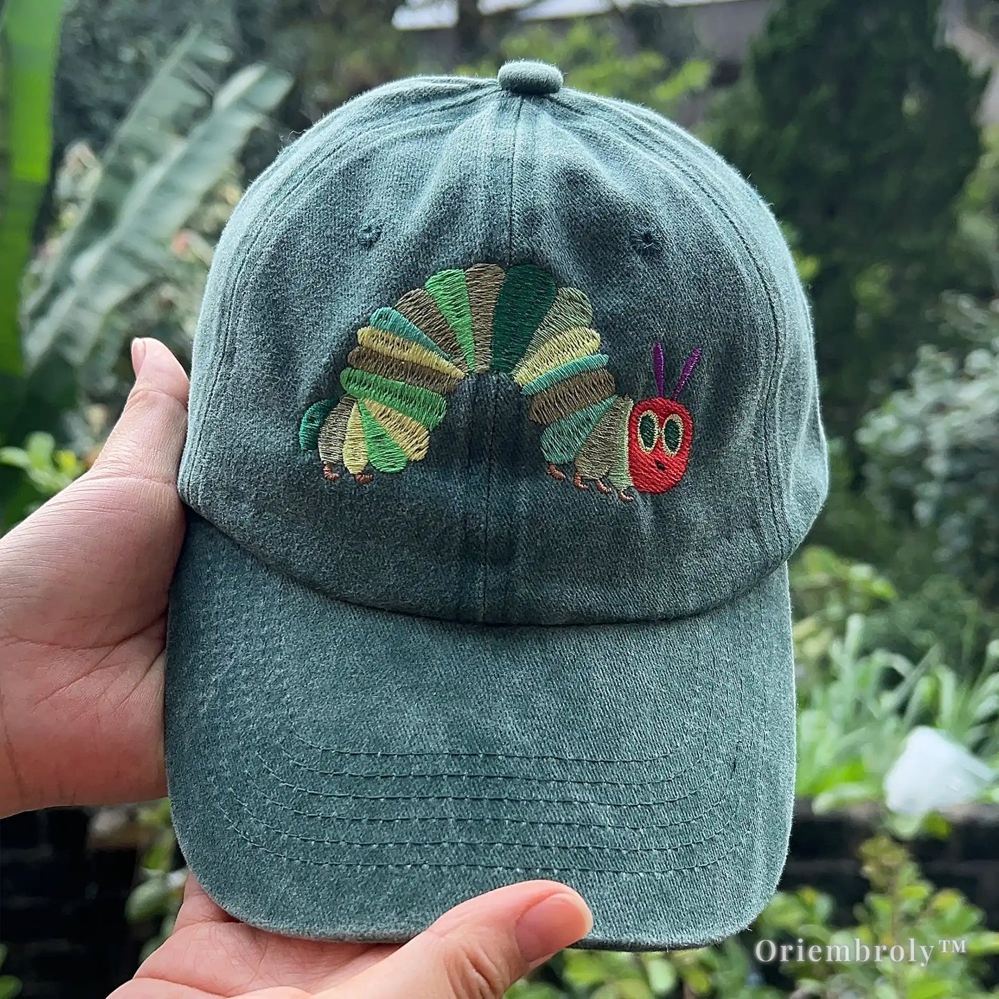 embroidered dad cap Eat The Rich slogan hat