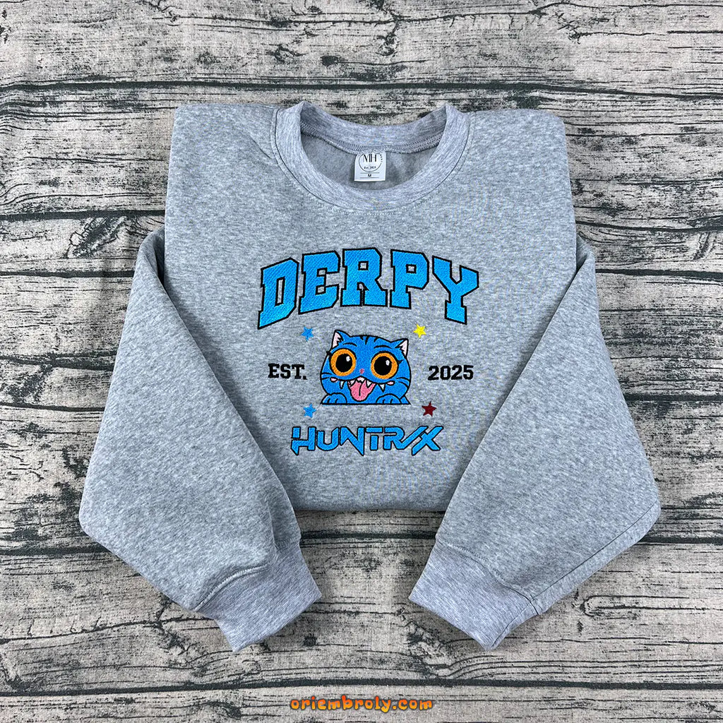 Embroidered Demon Hunter Tiger sweatshirt for Kpop fans