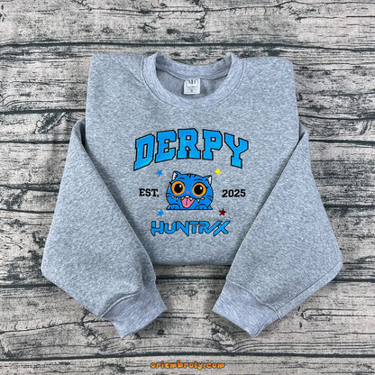Embroidered Demon Hunter Tiger sweatshirt for Kpop fans