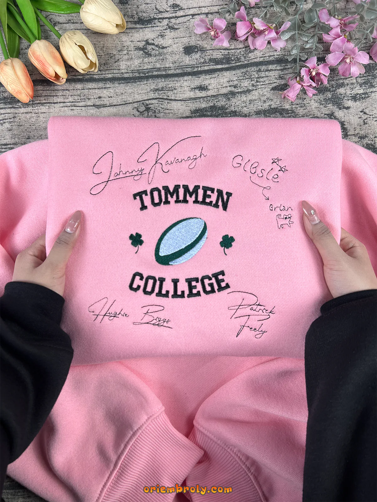 Unisex embroidered bookish sweatshirt