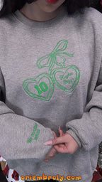 Gift for readers embroidered crewneck