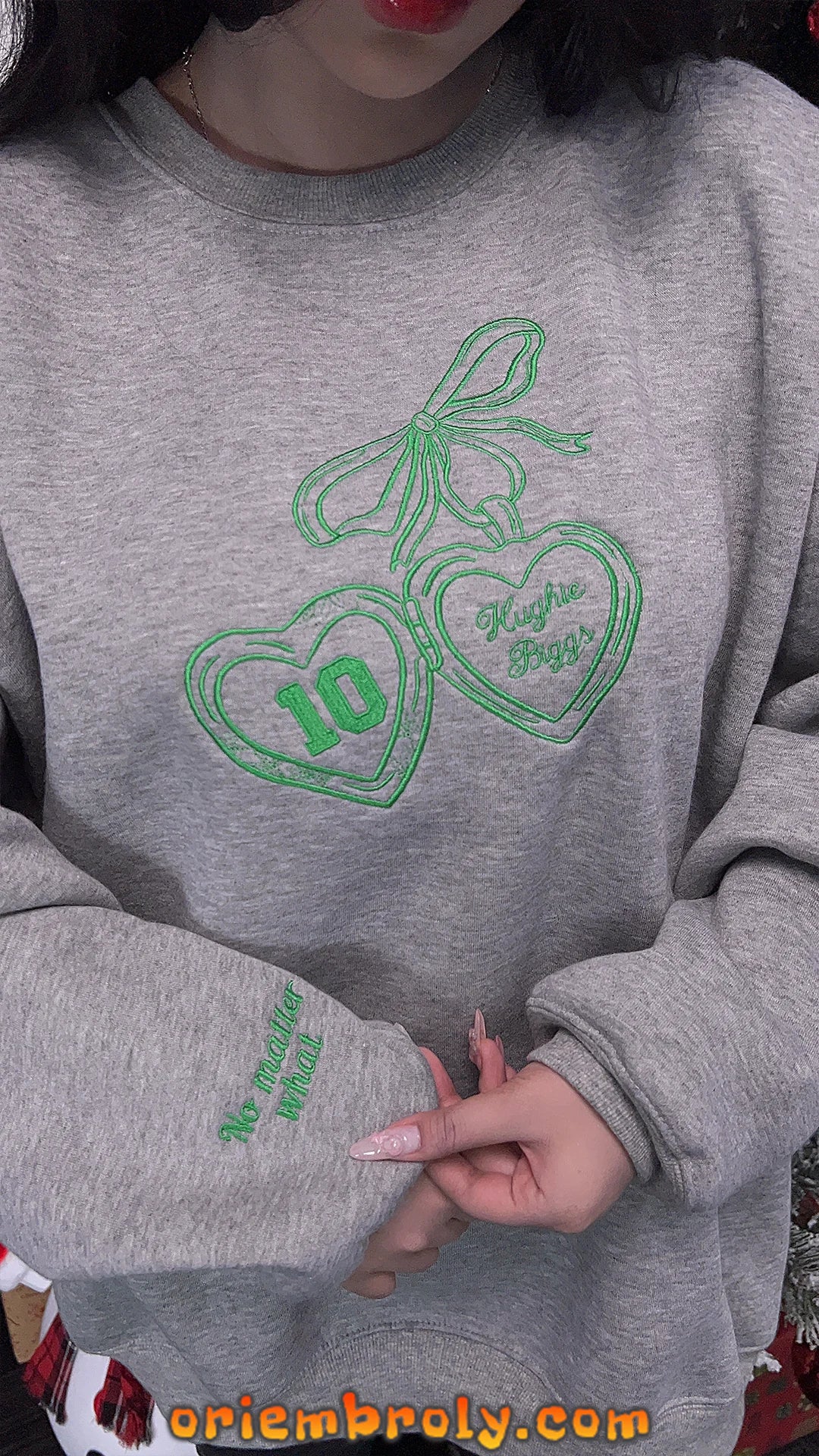 Gift for readers embroidered crewneck