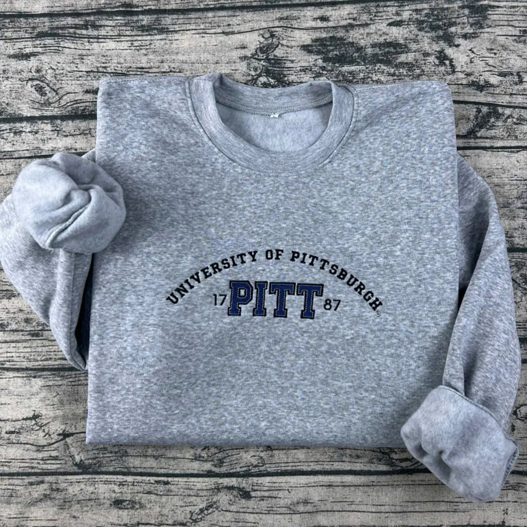 Embroidered pittsburgh sweatshirt hoodie