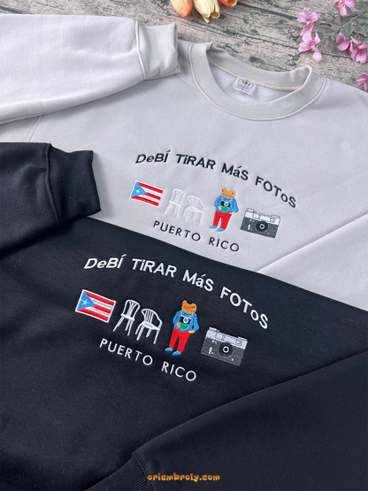 Puerto Rican pride embroidered sweater gift