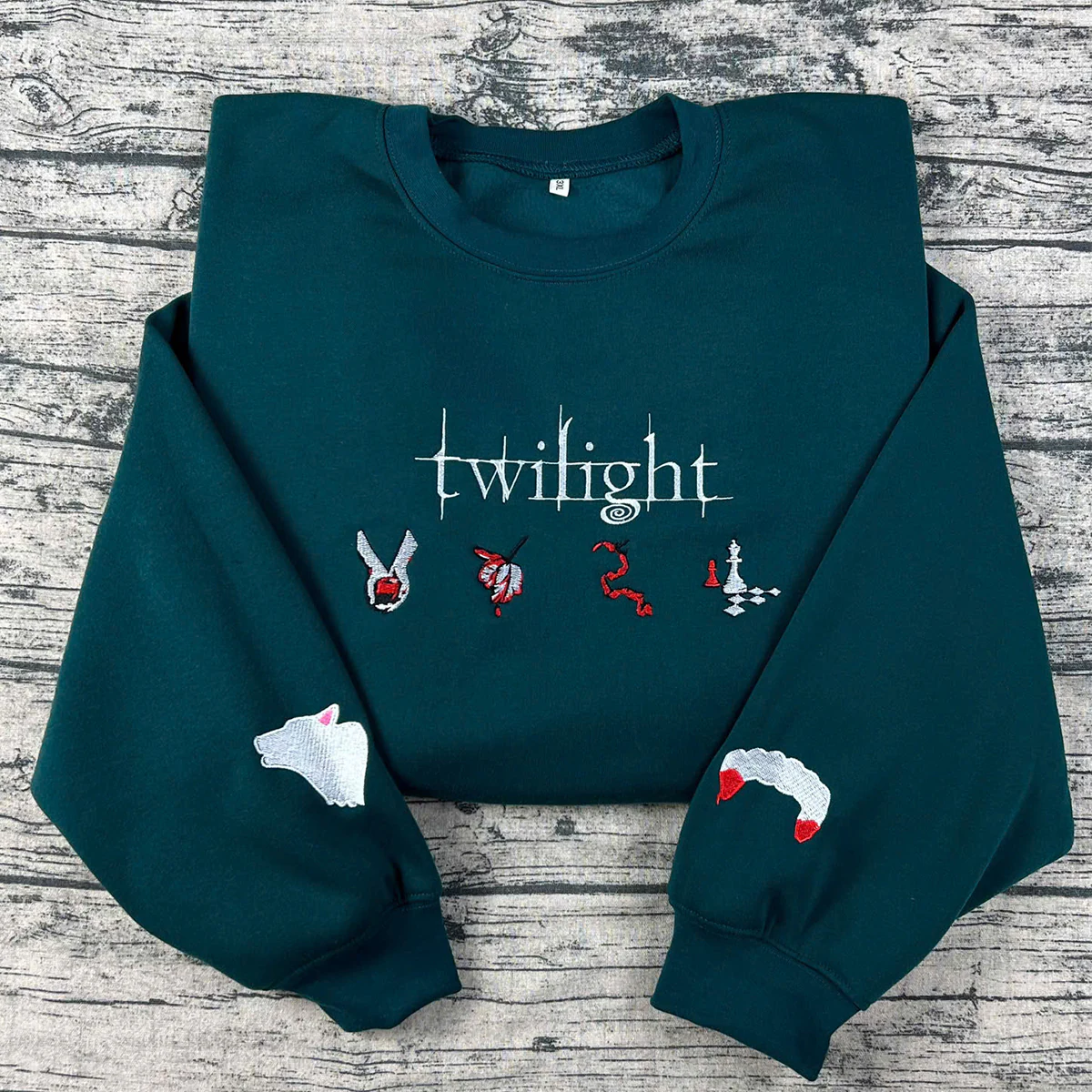Twilight Saga embroidered vampire sweatshirt for fans