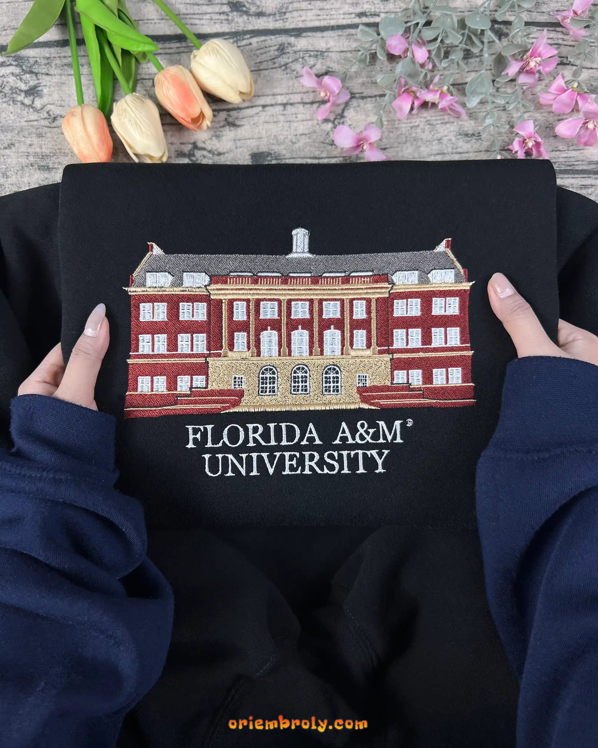 FAMU Rattlers inspired embroidered sweatshirt