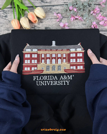 FAMU Rattlers inspired embroidered sweatshirt