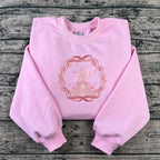 Front view of matching fantasy duo shirt set, cotton blend