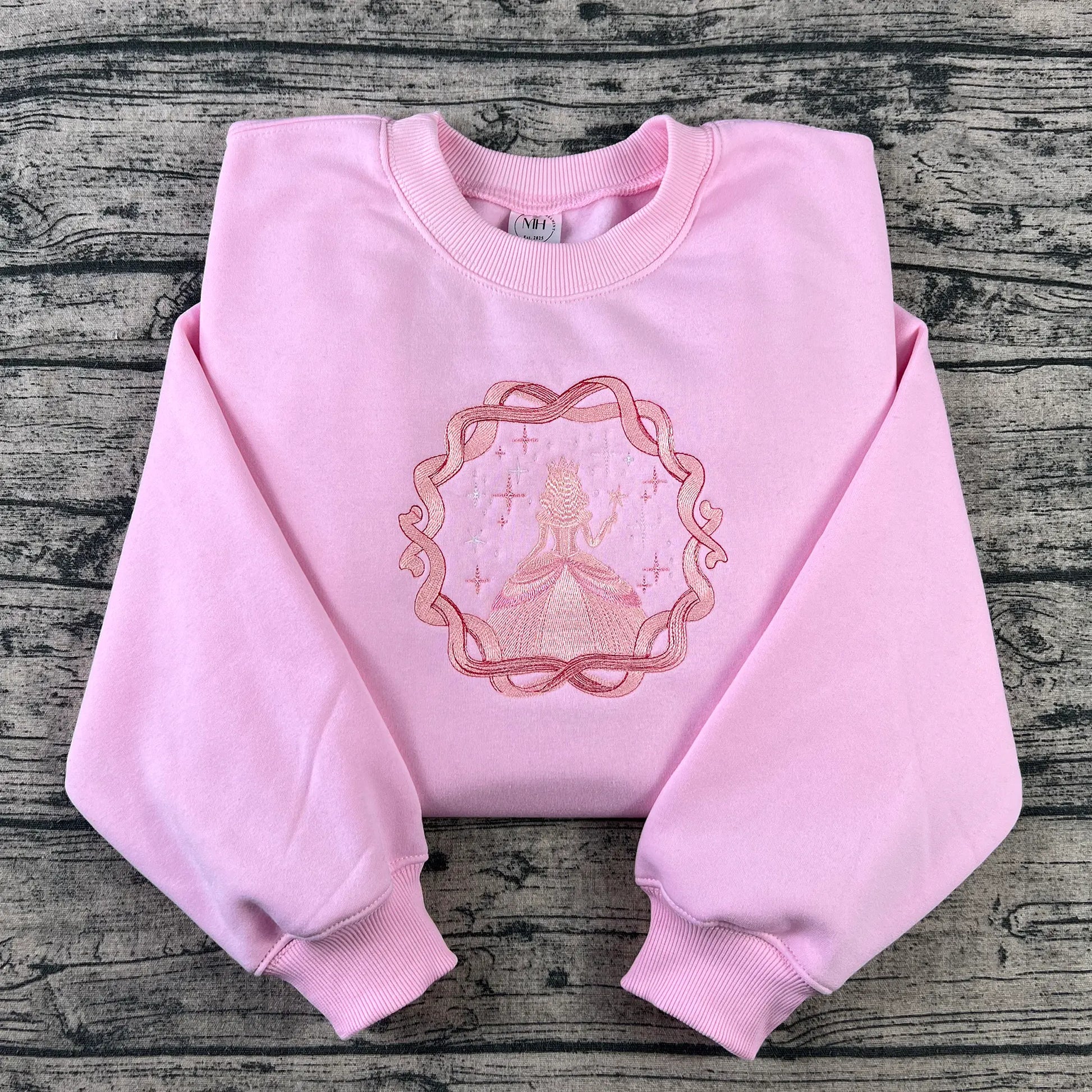 Front view of matching fantasy duo shirt set, cotton blend