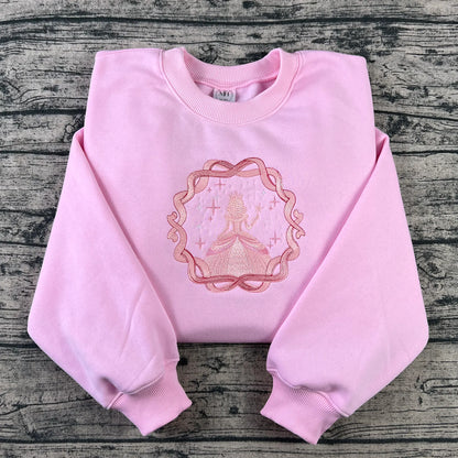 Front view of matching fantasy duo shirt set, cotton blend