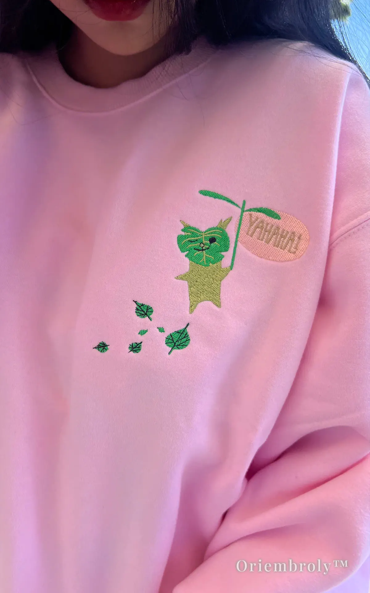 fantasy gaming hoodie Korok inspired embroidered apparel