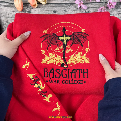 Rebecca Yarros Fourth Wing embroidered sweatshirt