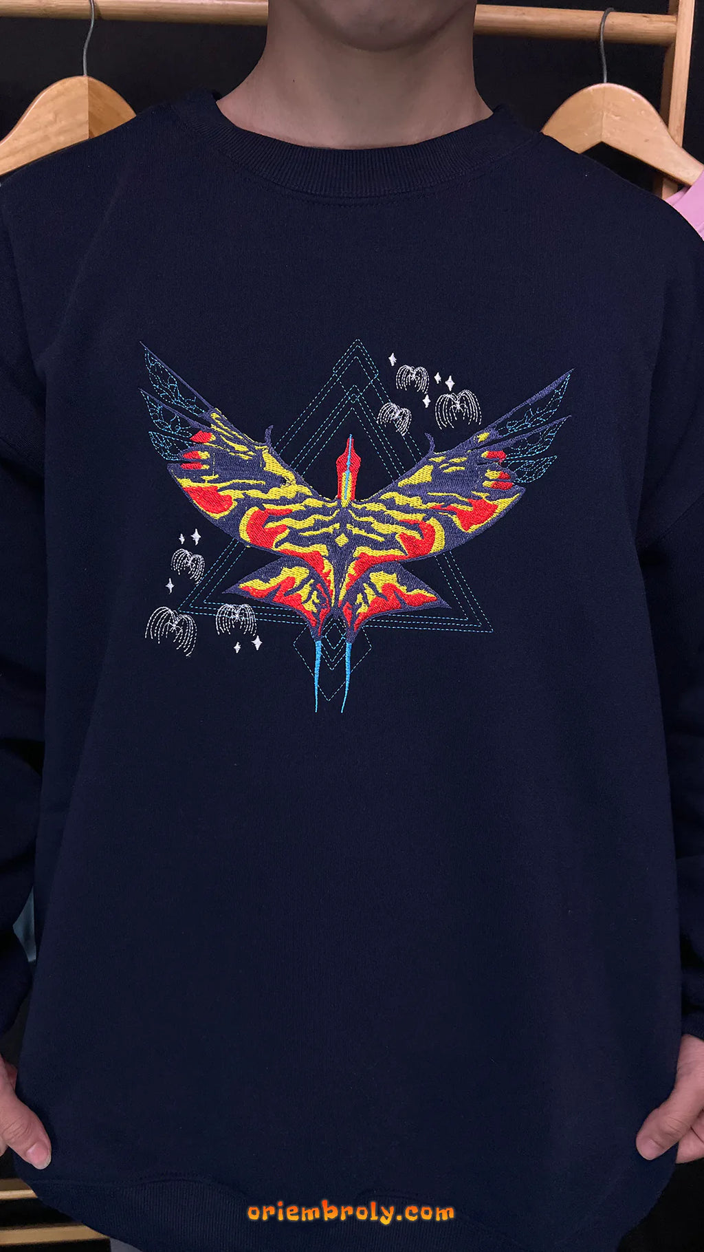 Unisex Avatar-inspired embroidered sweatshirt