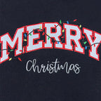 Holiday-ready festive sweatshirt with bow and lights