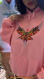 Romantic couple hoodie inspired by fire and ash