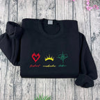 Fireheart embroidered sweatshirt from Throne of Glass featuring Empire of Storms and Heir of Fire designs. Perfect gift for book lovers.