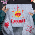 You Do Not Yield embroidery on cozy bookish hoodie