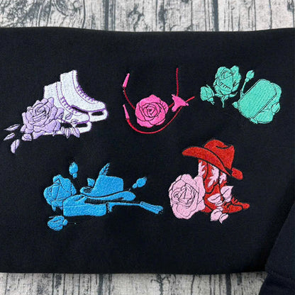 Licensed Elsie Silver cowboy romance sweatshirt with embroidered Chestnut Springs titles