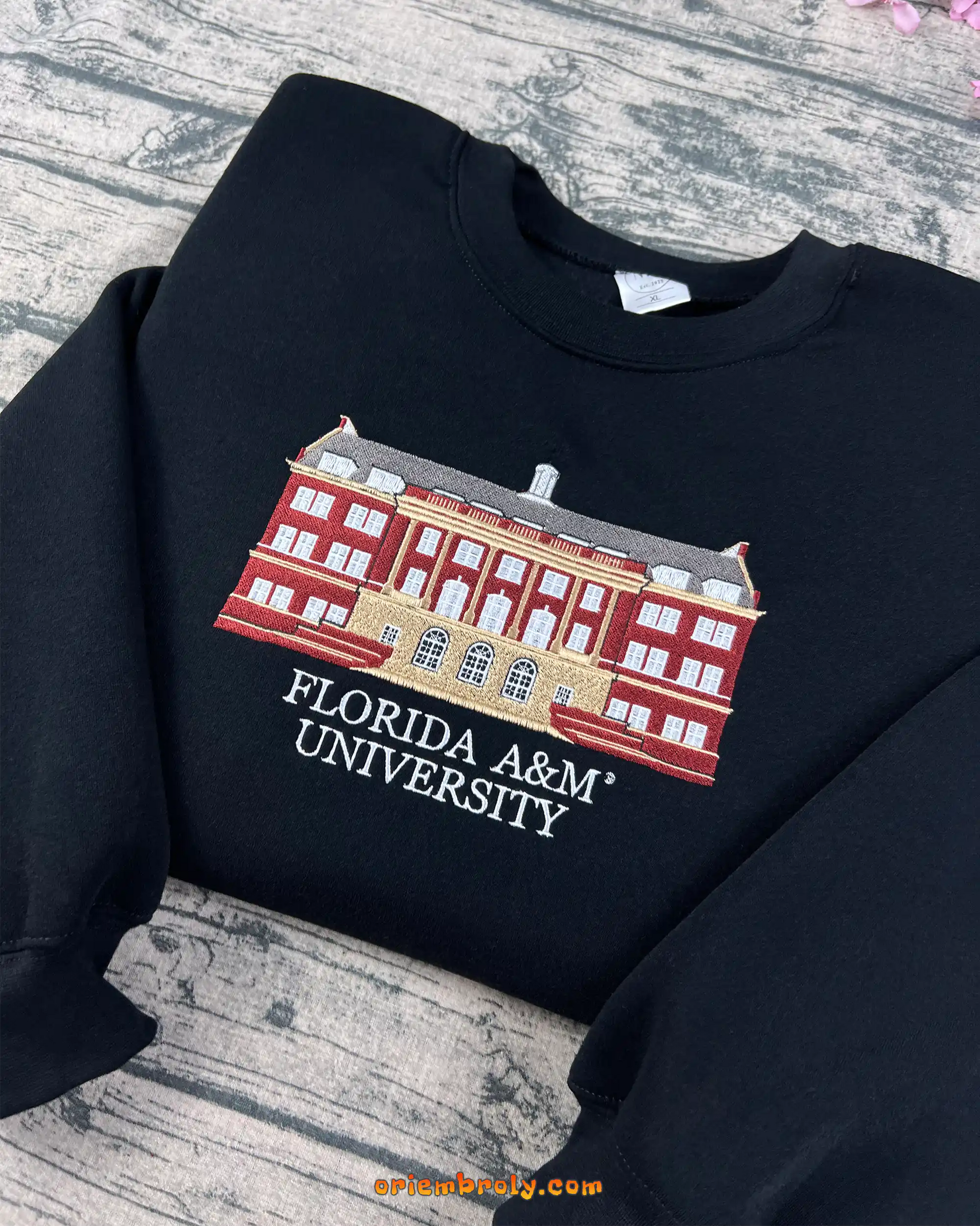 Florida A&M University black crewneck unisex fit