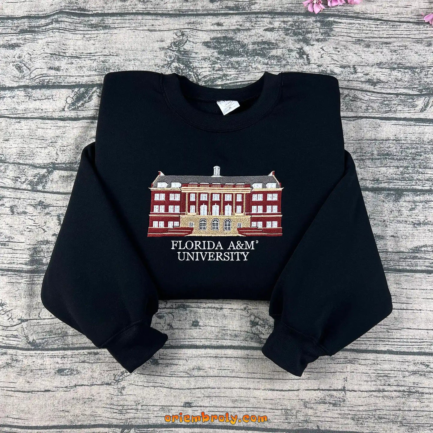 Florida A&M University FAMU embroidered crewneck sweatshirt