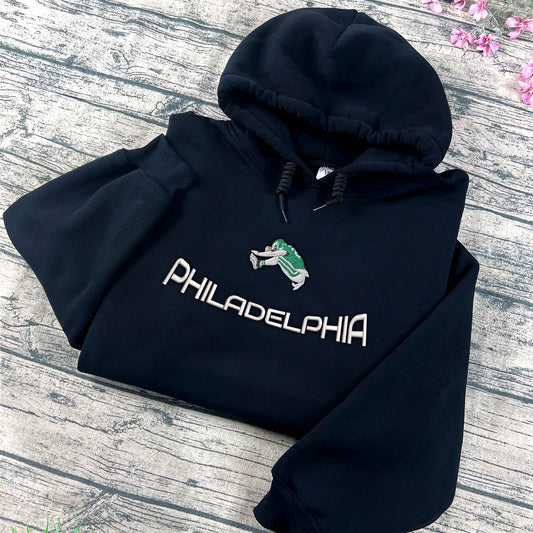 Fly Barkley embroidered sweatshirt Philadelphia Eagles vintage crewneck - font 