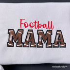 Close up "Mama" shirts featuring sports ball designs