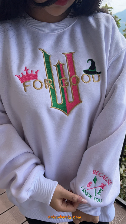 Pink crown and witch hat embroidery design