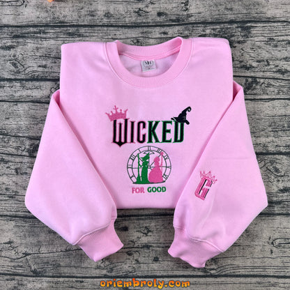 For Good Wicked embroidered sweatshirt front view