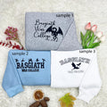 Fourth Wing Embroidered Sweatshirt | Custom Basgiath War College | Dragon Rider Merch