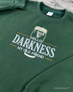 funny beer embroidered crewneck sweatshirt design