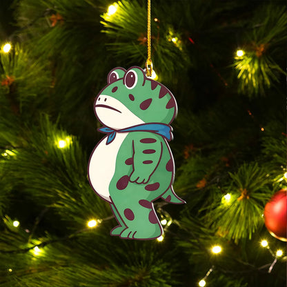 Viral meme frog Christmas ornament 2025