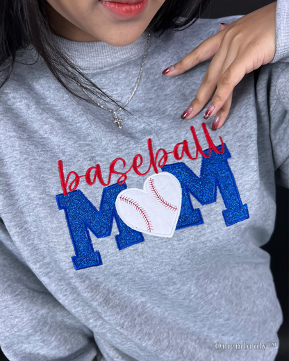 baseball mom game day crewneck outfit idea