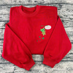 gaming embroidered sweatshirt with fantasy forest character