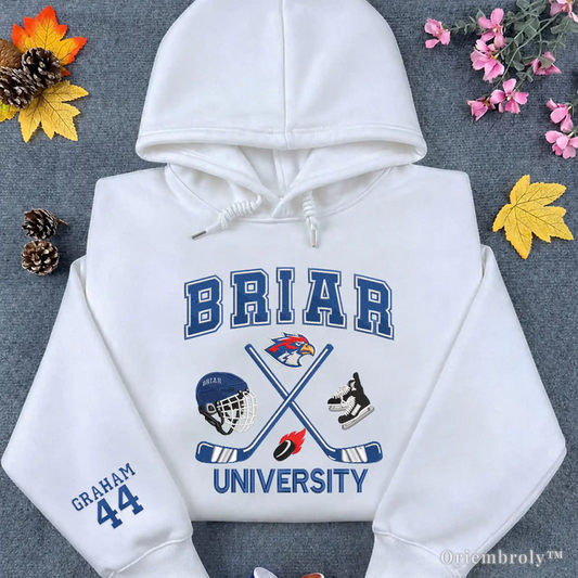 Garrett Graham inspired embroidered hoodie for romance readers