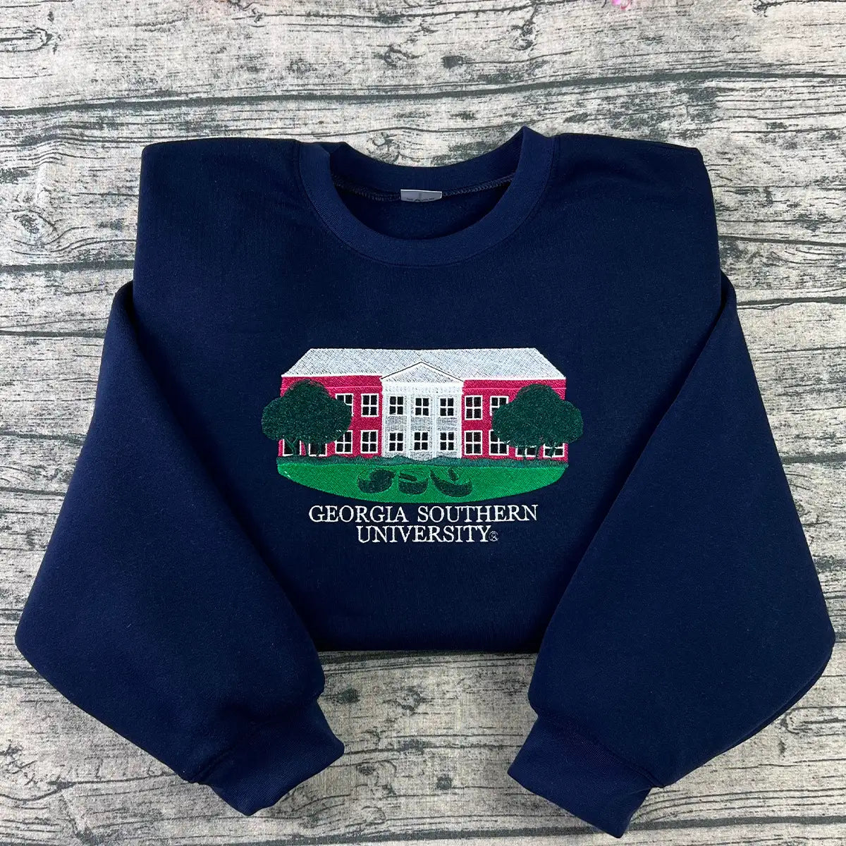 Georgia Southern University Embroidered Sweatshirt | GSU Eagles Hoodie
