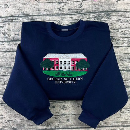 Georgia Southern University Embroidered Sweatshirt | GSU Eagles Hoodie