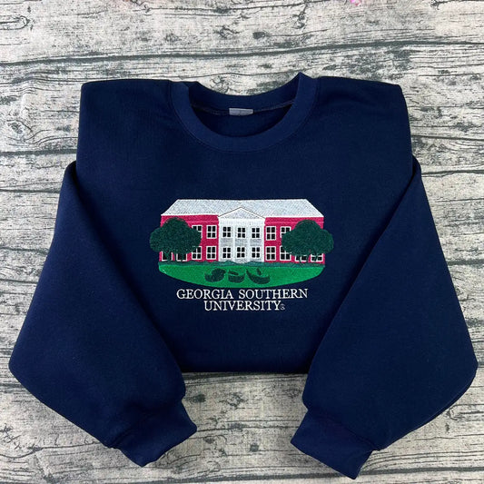 Georgia Southern University Embroidered Sweatshirt | GSU Eagles Hoodie