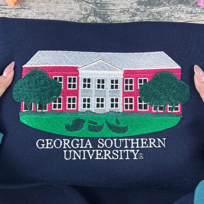 Georgia Southern University Embroidered Sweatshirt | GSU Eagles Hoodie