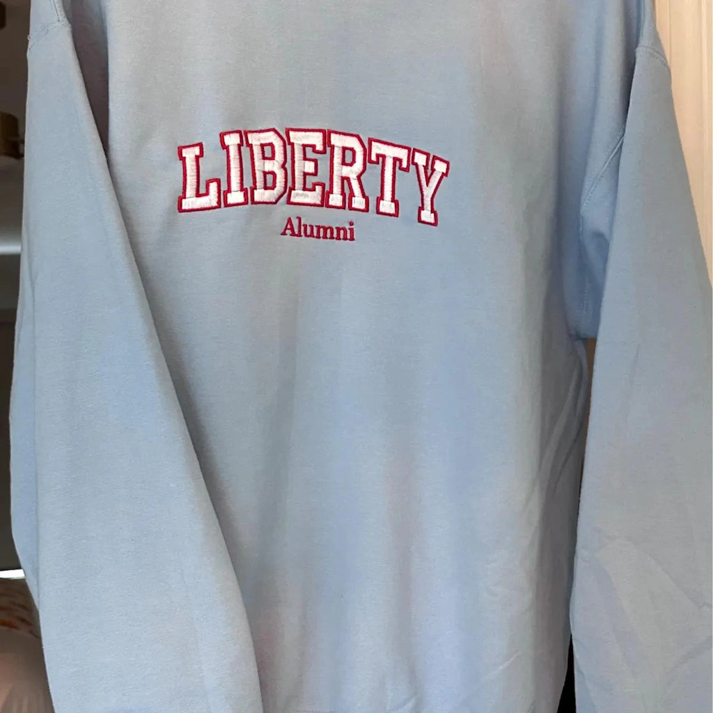 Alumni custom sweatshirt with embroidery